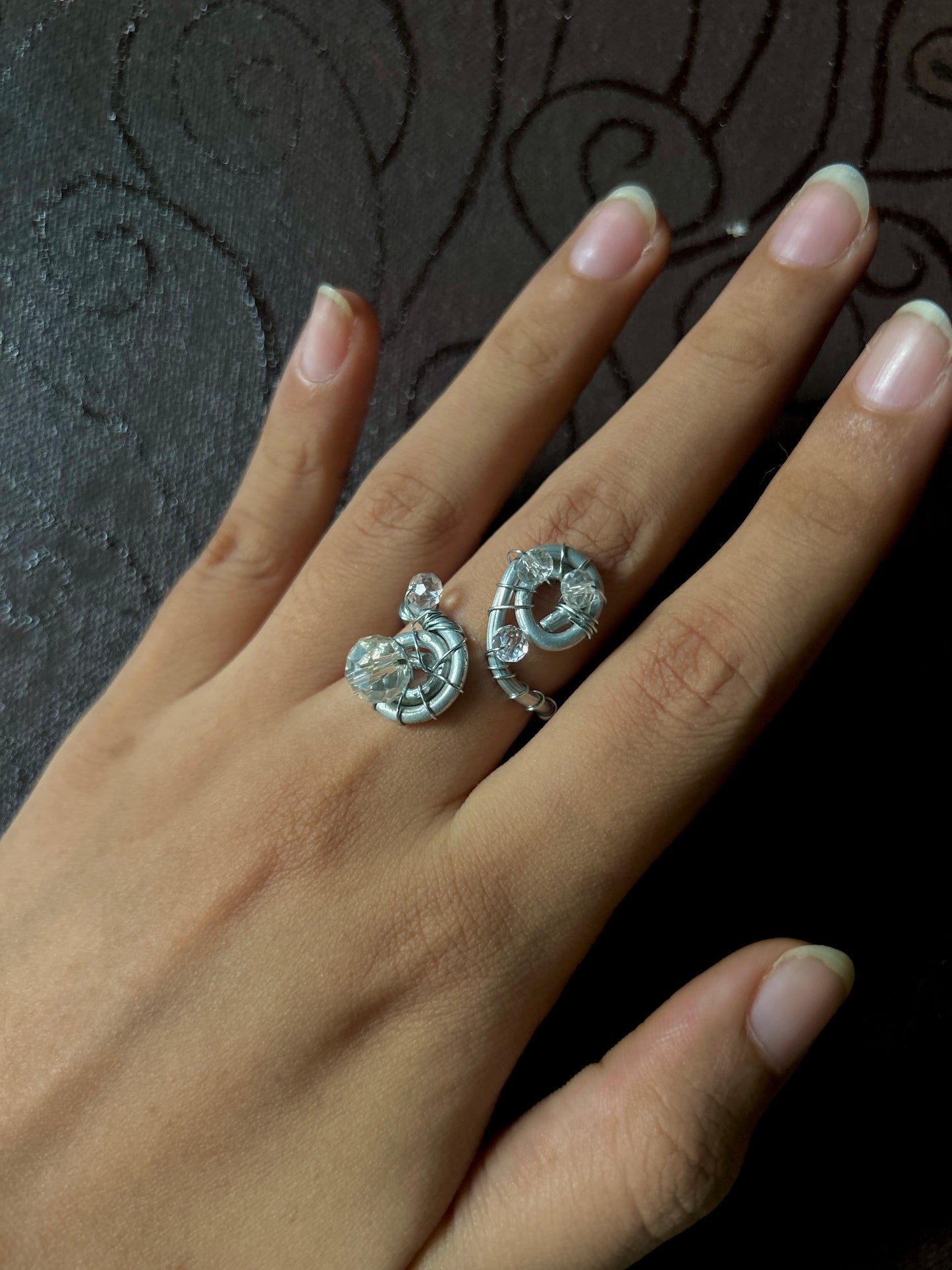 whimsical silver ring