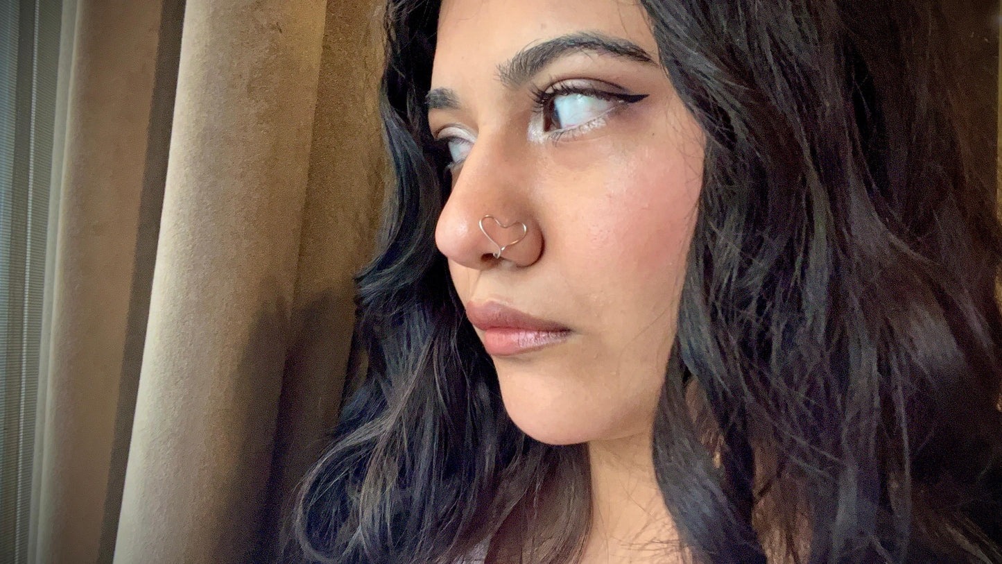 Heart Nose Pin