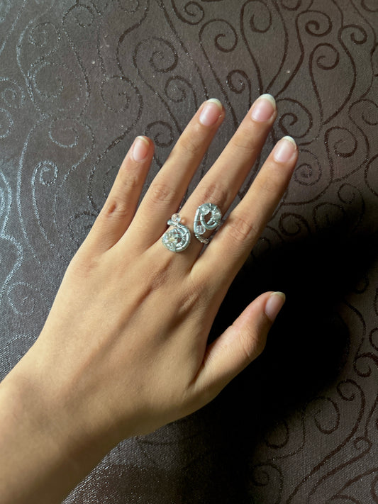 whimsical silver ring