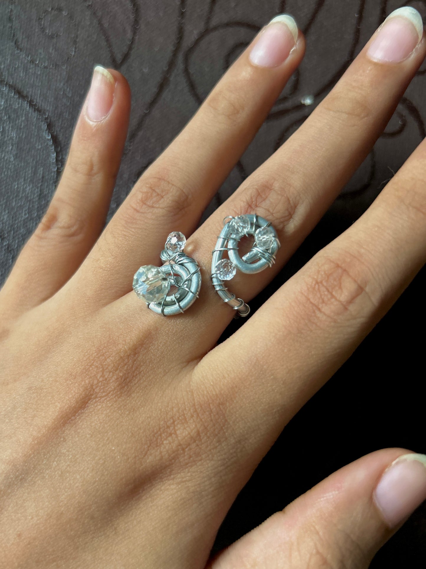 whimsical silver ring